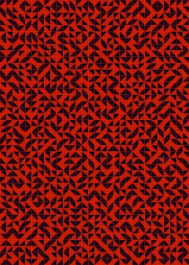 Soyut Geometrik Desen, üretken hesaplama sanatı çizimi