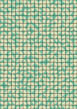 Soyut Geometrik Desen, üretken hesaplama sanatı çizimi