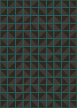 Soyut renk geometrik mozaik desen üretici hesaplama sanatı illüstrasyonu, fayans renk parçalarının taklit edilmesi