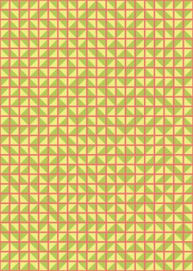 Soyut renk geometrik mozaik desen üretici hesaplama sanatı illüstrasyonu, fayans renk parçalarının taklit edilmesi