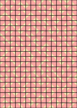 Soyut Geometrik Desen üretken hesaplama sanatı çizimi