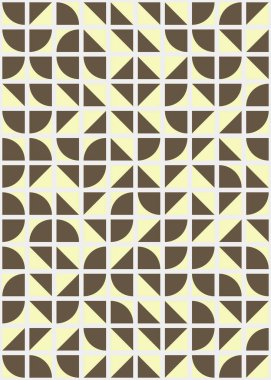 Soyut Geometrik Desen üretken hesaplama sanatı çizimi