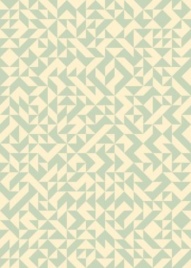 Soyut renk geometrik mozaik desen üretici hesaplama sanatı illüstrasyonu, fayans renk parçalarının taklit edilmesi