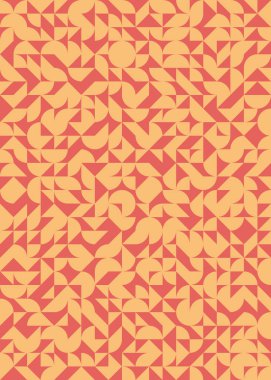 Soyut Geometrik Desen üretken hesaplama sanatı çizimi