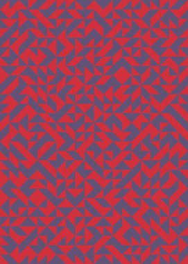 Soyut Geometrik Desen, üretken hesaplama sanatı çizimi