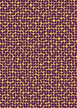 Soyut Geometrik Desen, üretken hesaplama sanatı çizimi