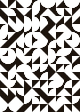 Soyut Geometrik Desen, üretken hesaplama sanatı çizimi