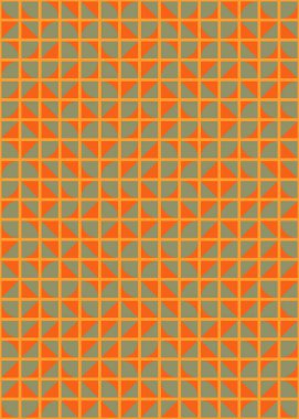 Soyut Geometrik Desen, üretken hesaplama sanatı çizimi