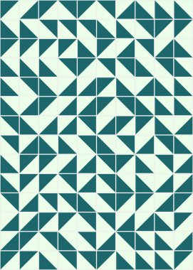 Soyut Geometrik Desen, üretken hesaplama sanatı çizimi