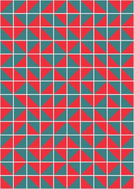 Soyut Geometrik Desen, üretken hesaplama sanatı çizimi