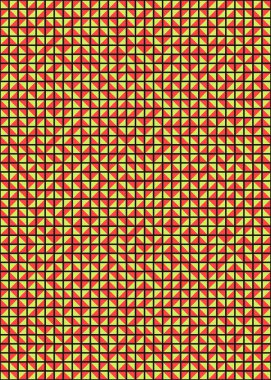 Soyut Geometrik Desen üretken hesaplama sanatı çizimi