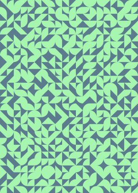 Soyut Geometrik Desen, üretken hesaplama sanatı çizimi