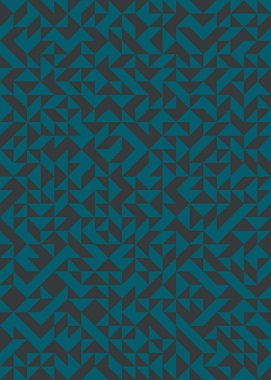 Soyut Geometrik Desen, üretken hesaplama sanatı çizimi