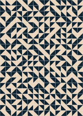 Soyut Geometrik Desen, üretken hesaplama sanatı çizimi