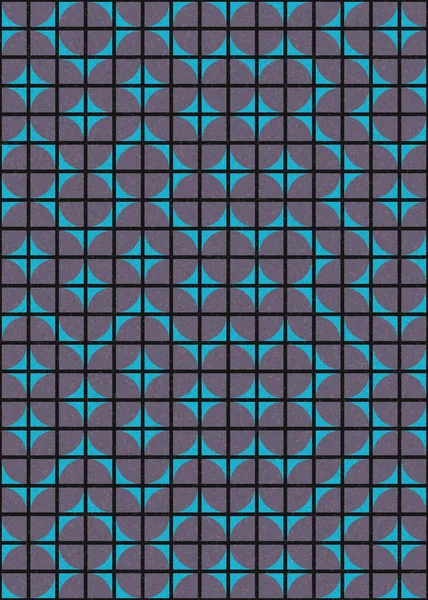 Abstrakt Färg Geometriska Mosaik Mönster Generativ Beräknande Konst Illustration Imitation — Stock vektor