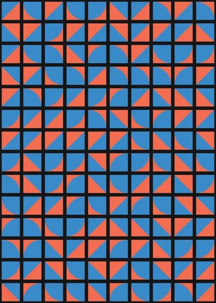 Abstrakte Geometrische Muster Generative Computergestützte Kunstillustration — Stockvektor