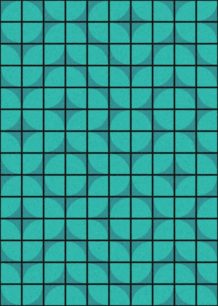 Abstrakte Farbe Geometrische Mosaik Muster Generative Computergestützte Kunst Illustration Nachahmung — Stockvektor