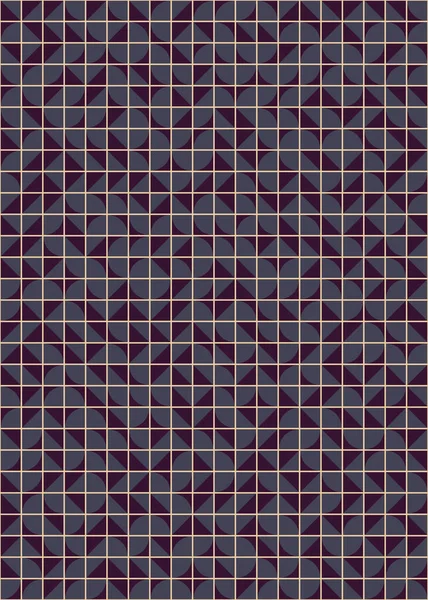 Abstrakt Färg Geometriska Mosaik Mönster Generativ Beräknande Konst Illustration Imitation — Stock vektor