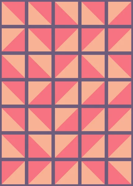 Abstrakt Färg Geometriska Mosaik Mönster Generativ Beräknande Konst Illustration Imitation — Stock vektor