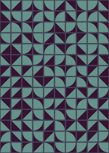 抽象色幾何学モザイクパターン生成計算アートイラスト タイルの色の作品の模倣 — ストックベクタ