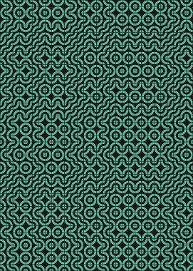 Soyut Geometrik Desen üretken hesaplama sanatı çizimi