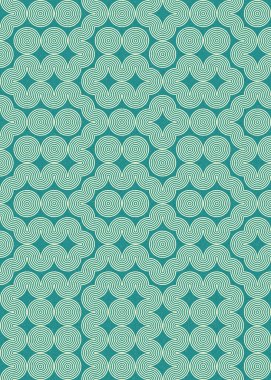 Soyut Geometrik Desen üretken hesaplama sanatı çizimi