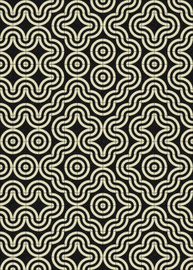 Soyut Geometrik Desen üretken hesaplama sanatı çizimi