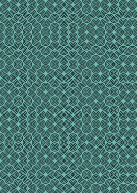 Soyut Geometrik Desen üretken hesaplama sanatı çizimi