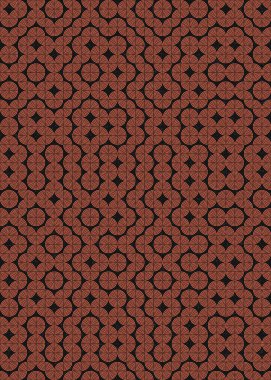 Soyut Geometrik Desen üretken hesaplama sanatı çizimi