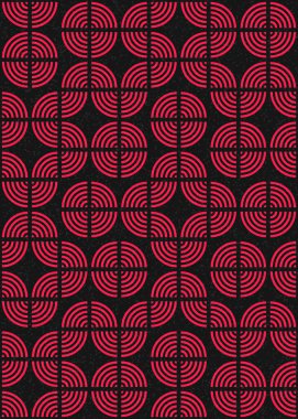 Soyut Geometrik Desen üretken hesaplama sanatı çizimi