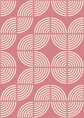 Soyut Geometrik Desen üretken hesaplama sanatı çizimi