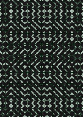 Soyut Geometrik Desen üretken hesaplama sanatı çizimi