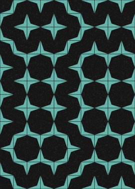 Soyut Geometrik Desen üretken hesaplama sanatı çizimi