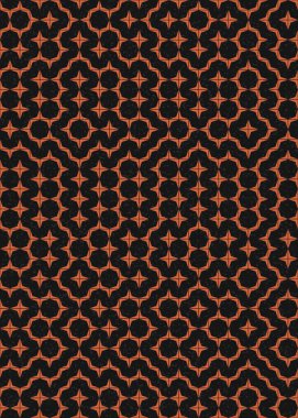 Soyut Geometrik Desen üretken hesaplama sanatı çizimi