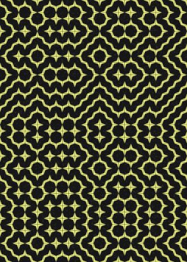 Soyut Geometrik Desen üretken hesaplama sanatı çizimi