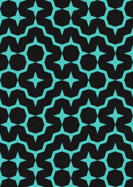 Soyut Geometrik Desen üretken hesaplama sanatı çizimi