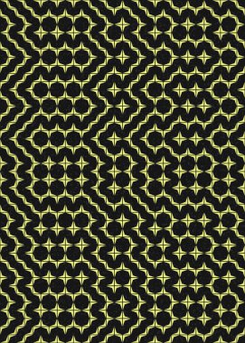 Soyut Geometrik Desen üretken hesaplama sanatı çizimi