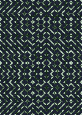 Soyut Geometrik Desen üretken hesaplama sanatı çizimi