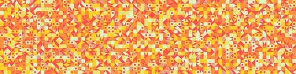 Soyut renk geometrik mozaik desen üretken hesaplama sanatı çizimi, fayans rengi parçalarının taklidi