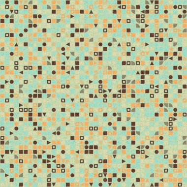 Soyut Geometrik Desen üretken hesaplama sanatı çizimi  