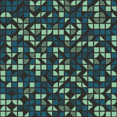 Soyut Geometrik Desen üretken hesaplama sanatı çizimi  