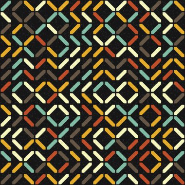 Soyut Geometrik Desen, üretken hesaplama sanatı çizimi 