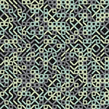 Soyut Geometrik Desen, üretken hesaplama sanatı çizimi