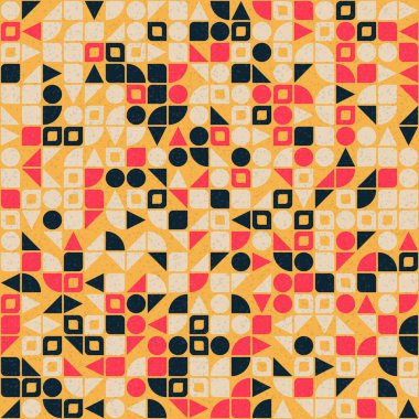 Soyut Geometrik Desen, üretken hesaplama sanatı çizimi