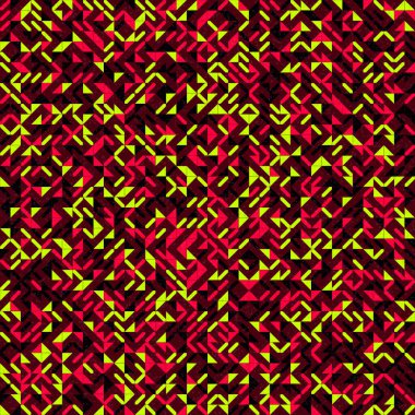 Soyut Geometrik Desen, üretken hesaplama sanatı çizimi 