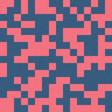 Soyut Geometrik Desen, üretken hesaplama sanatı çizimi 