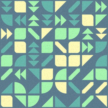 Soyut Geometrik Desen, üretken hesaplama sanatı çizimi 