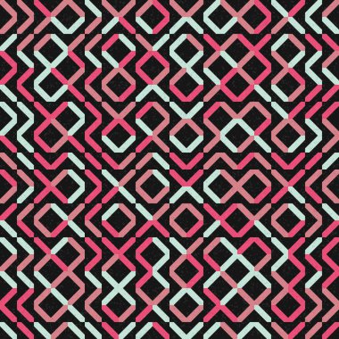 Soyut Geometrik Desen, üretken hesaplama sanatı çizimi 