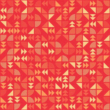 Soyut Geometrik Desen, üretken hesaplama sanatı çizimi 