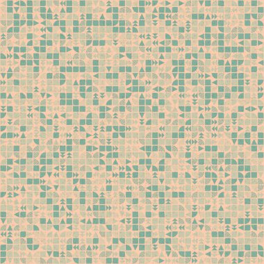 Soyut Geometrik Desen, üretken hesaplama sanatı çizimi 